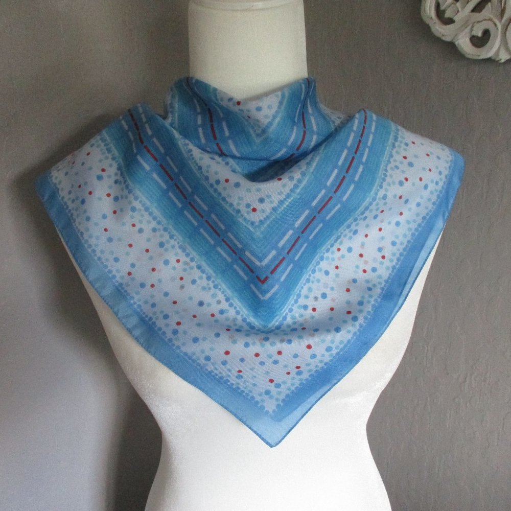 Vintage dots and dashes scarf
